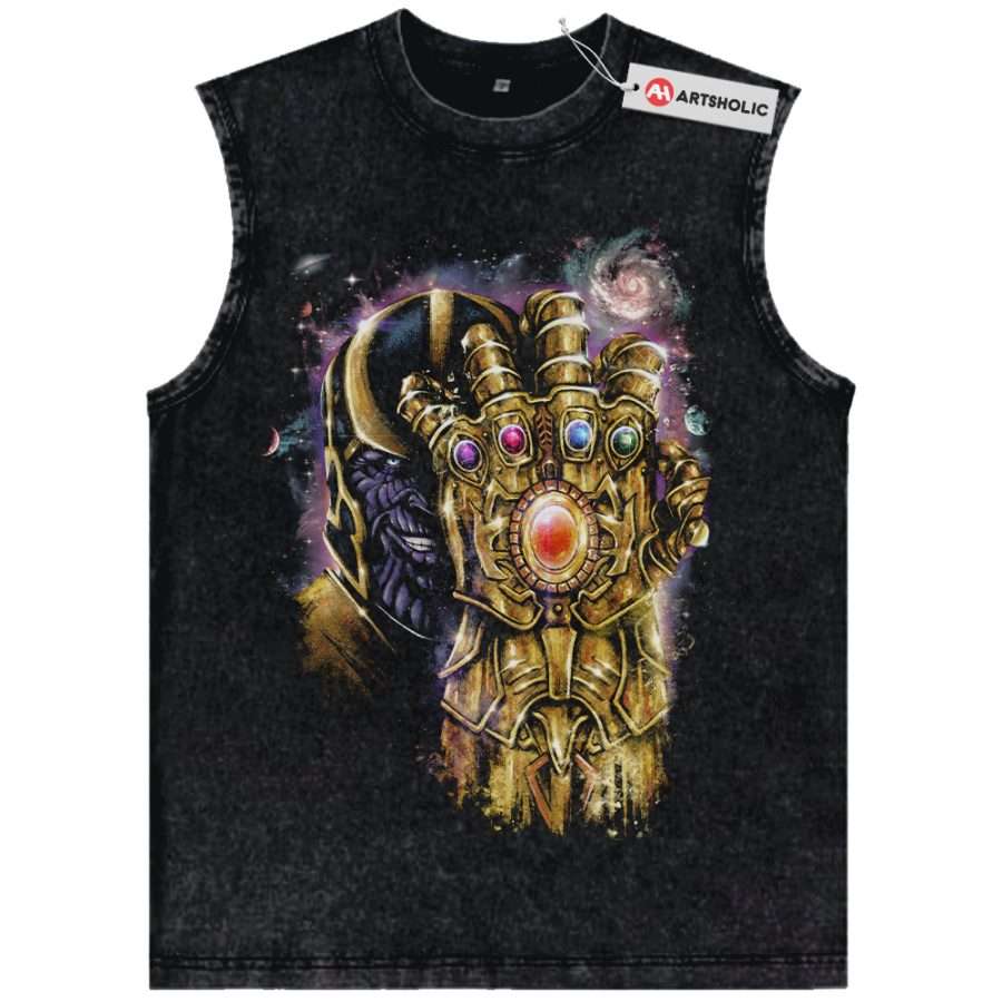 Alternative view of Thanos Tank Top, Marvel Comics Tank Top, Vintage Tank Top