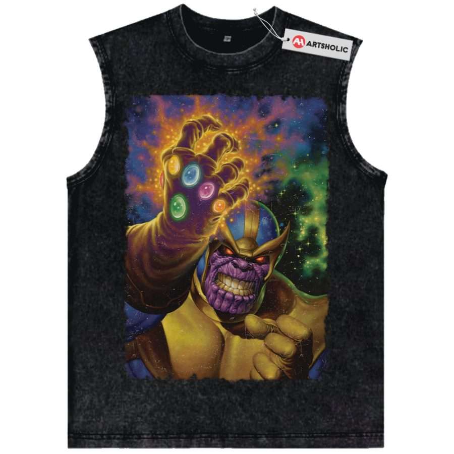 Alternative view of Thanos Tank Top, Marvel Comics Tank Top, Vintage Tank Top
