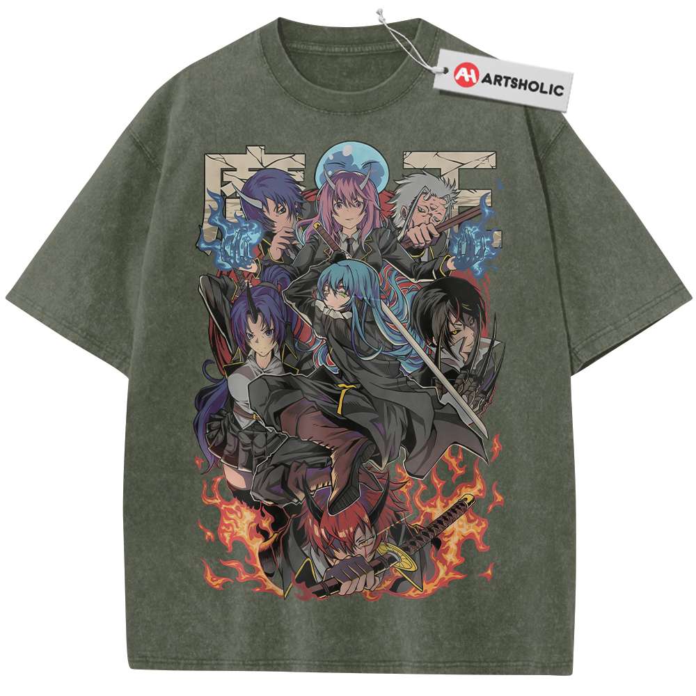 Alternative view of That Time I Got Reincarnated As A Slime Shirt, Anime Shirt, Vintage Tee