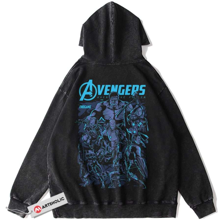 Alternative view of The Avengers Hoodie, Marvel Comics Hoodie, Vintage Hoodie