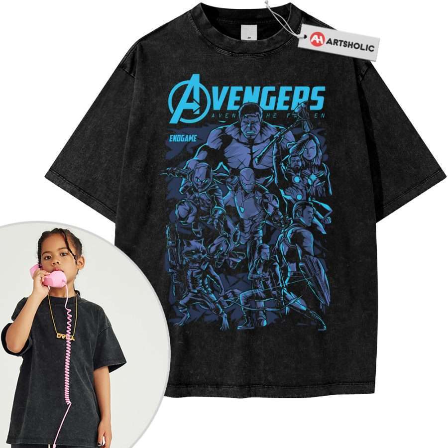 Alternative view of The Avengers Shirt For Kids, Marvel Comics Shirt For Kids, Vintage T-Shirt For Kids