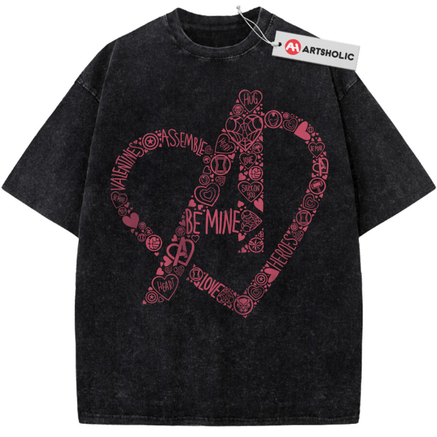Alternative view of The Avengers Shirt, Marvel Comics Shirt, Valentine's Day Shirt, Vintage T-Shirt