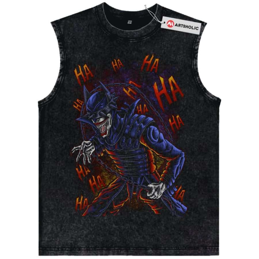 Alternative view of The Batman Who Laughs Tank Top, Comic Tank Top, Vintage Tank Top
