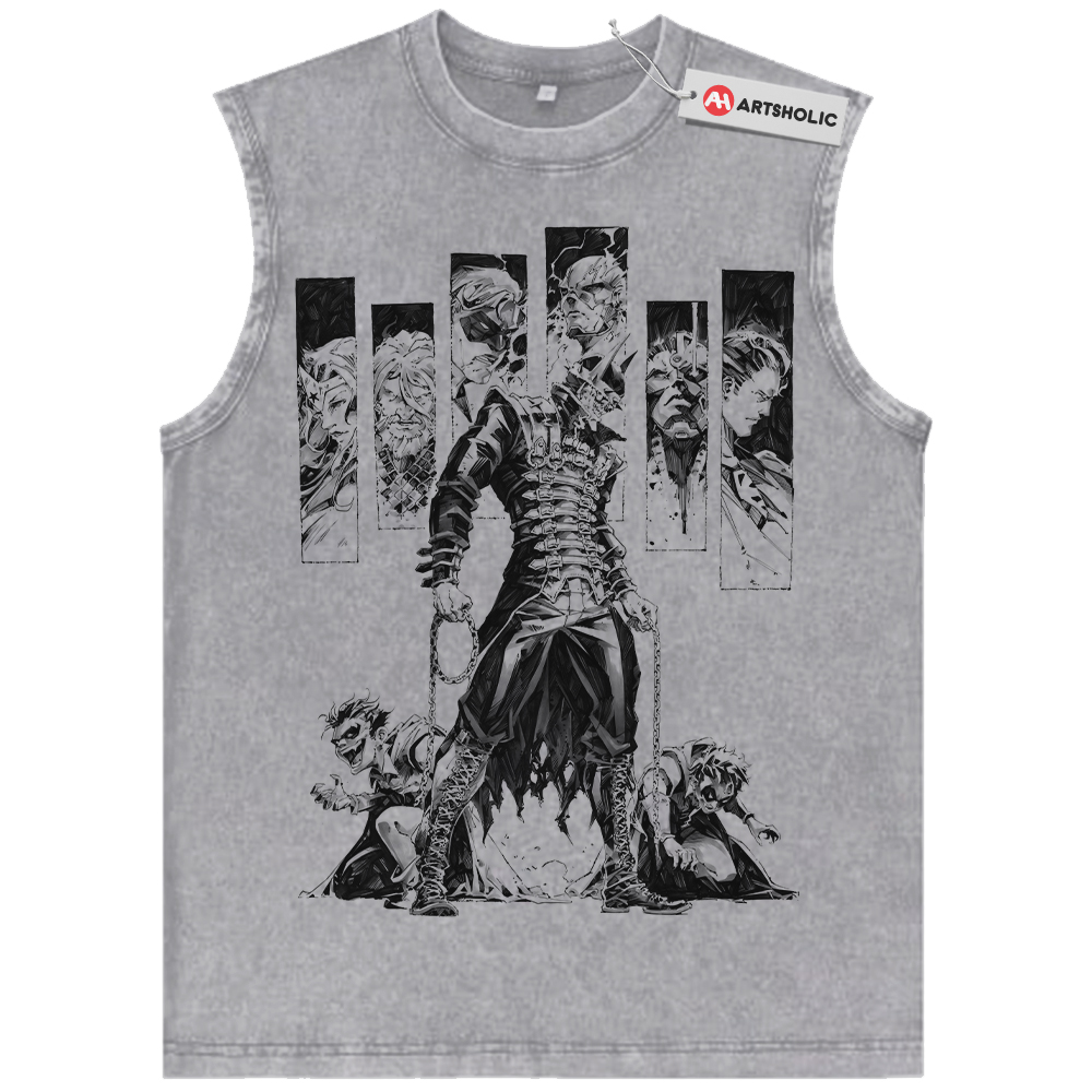 Alternative view of The Batman Who Laughs Tank Top, Vintage Tank Top