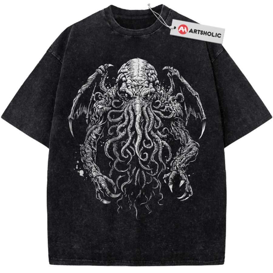 Alternative view of The Call of Cthulhu Shirt, Movie Shirt, Vintage T-Shirt