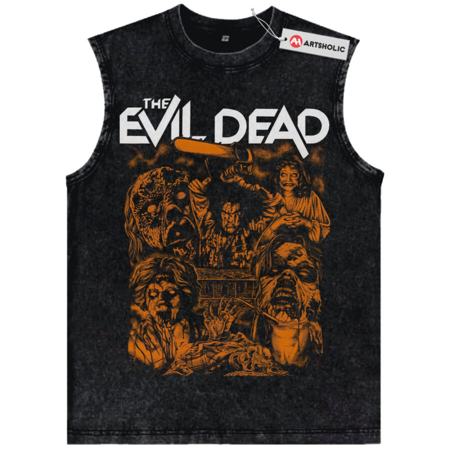 Alternative view of The Evil Dead Tank Top, Horror Movie Tank Top, Halloween Tank Top, Vintage Tank Top