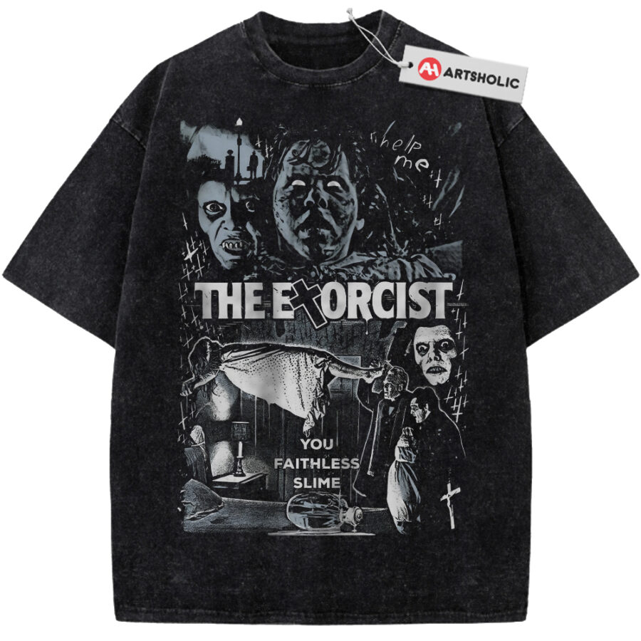 Alternative view of The Exorcist Shirt, Halloween Shirt, Horror Movie Shirt, Vintage T-Shirt