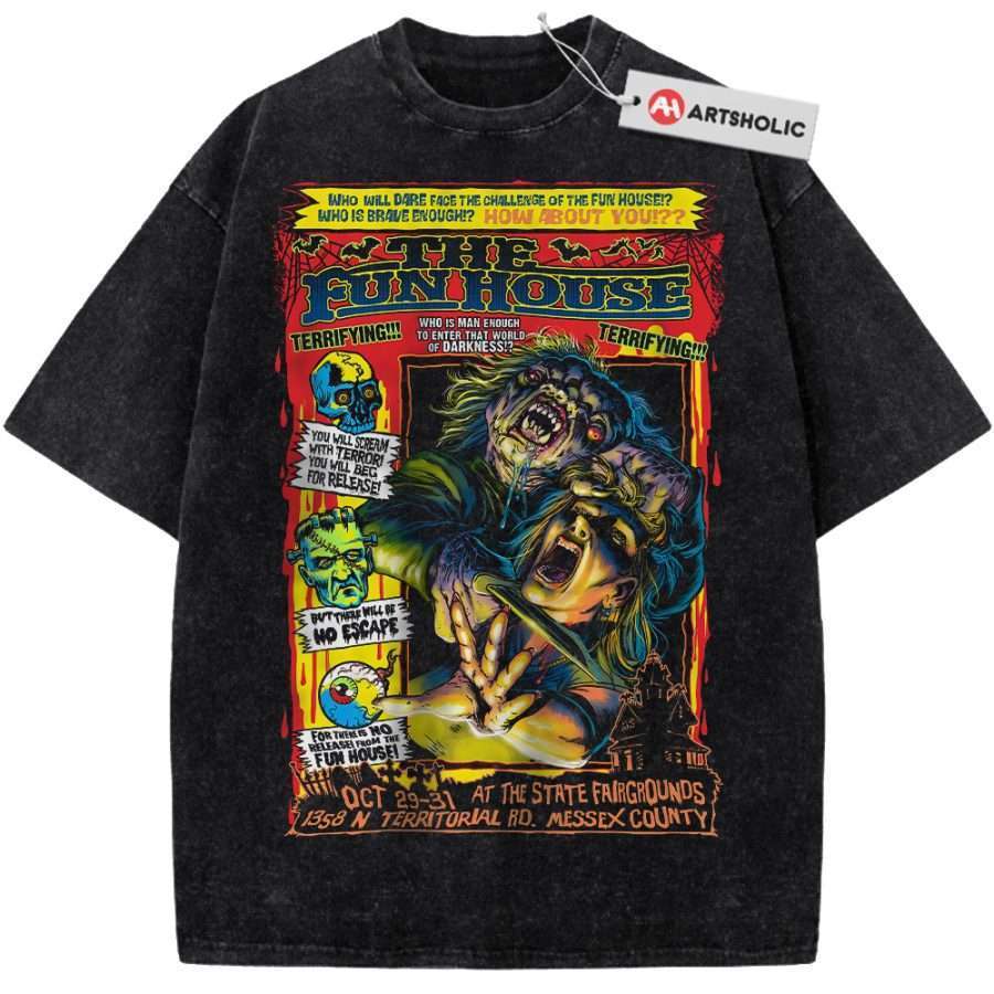 Alternative view of The Funhouse Shirt, Halloween Shirt, Horror Shirt, Vintage Tee