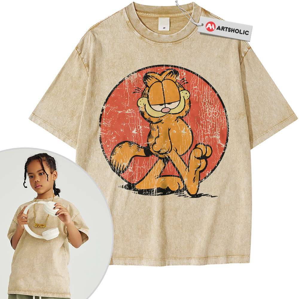 Alternative view of The Garfield Movie Shirt For Kids, Animated Shirt For Kids, Vintage Tee For Kids