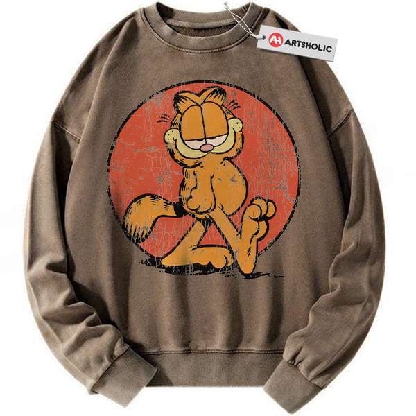 Alternative view of The Garfield Movie Sweatshirt, Animated Sweatshirt, Vintage Sweatshirt
