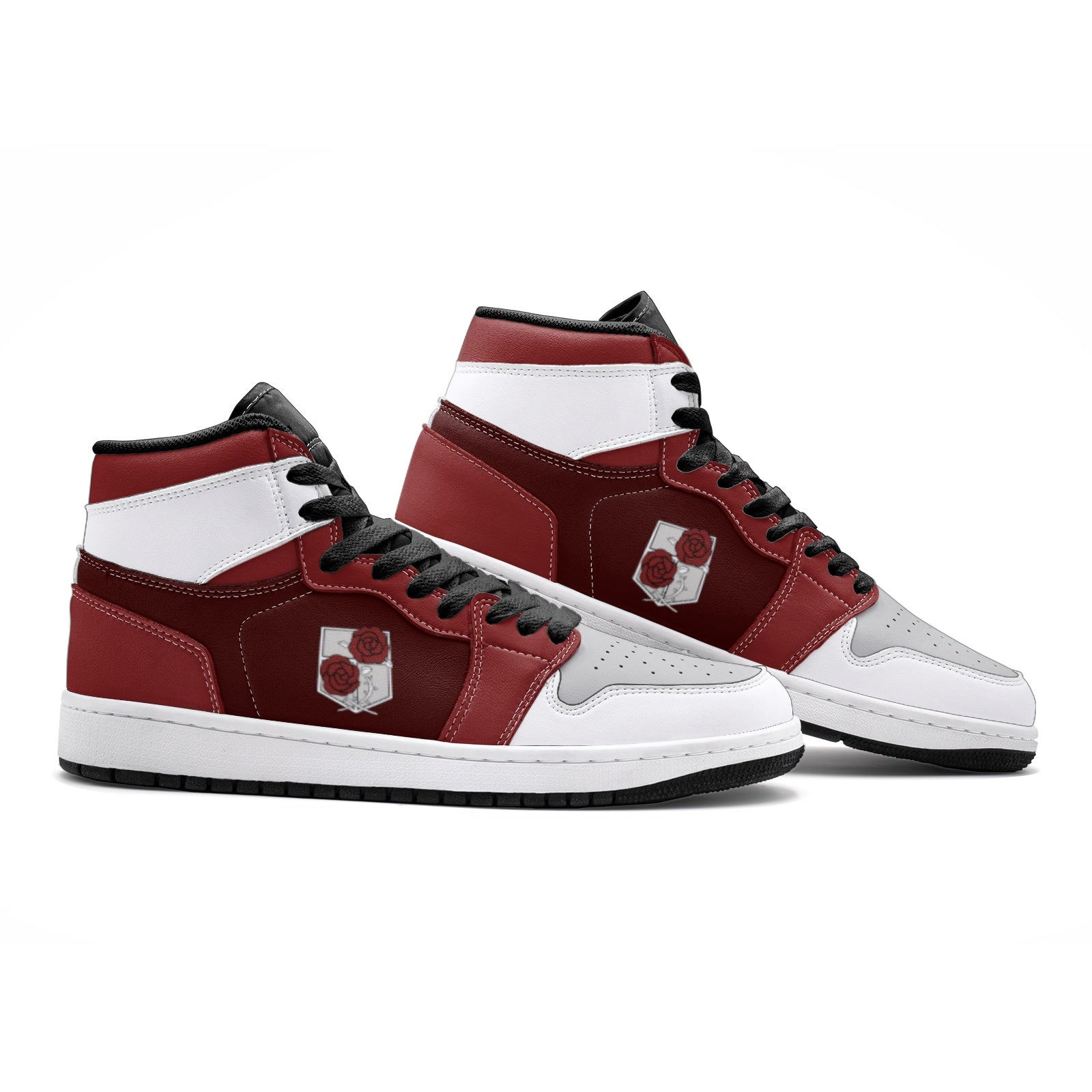 The Garrison Shingeki no Kyojin Custom Sneaker Mid 1 Basketball Shoes - Otaku Hall