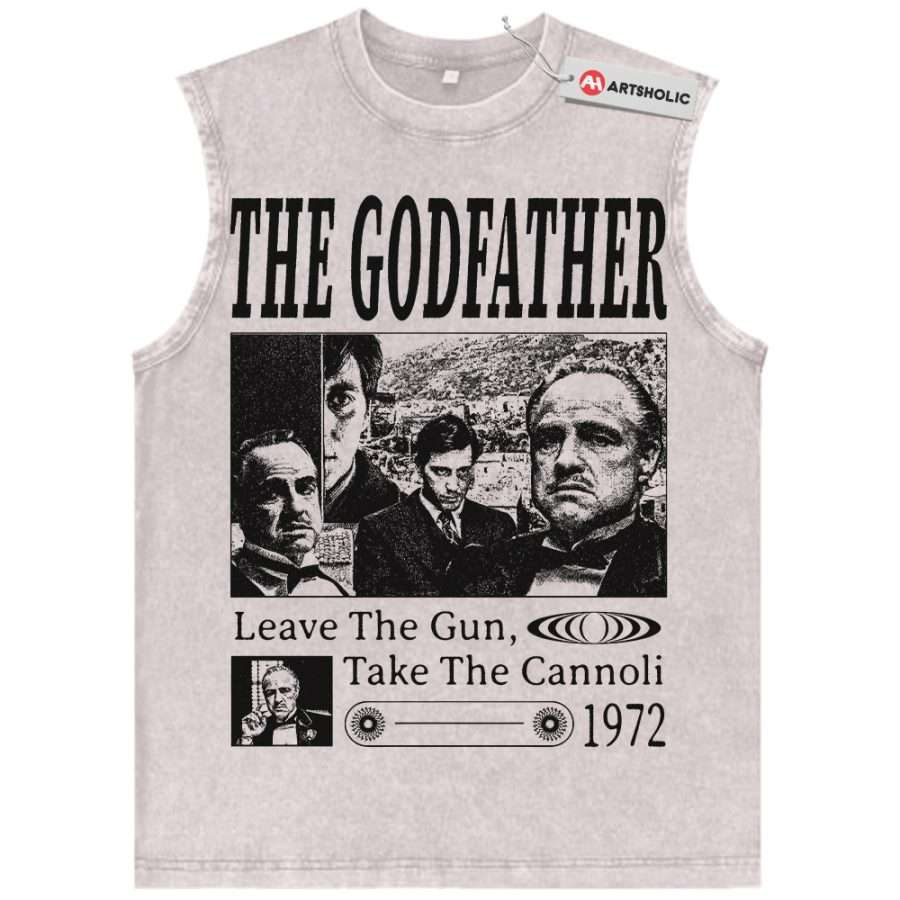 Alternative view of The Godfather Tank Top, Movie Tank Top, Vintage Tank Top