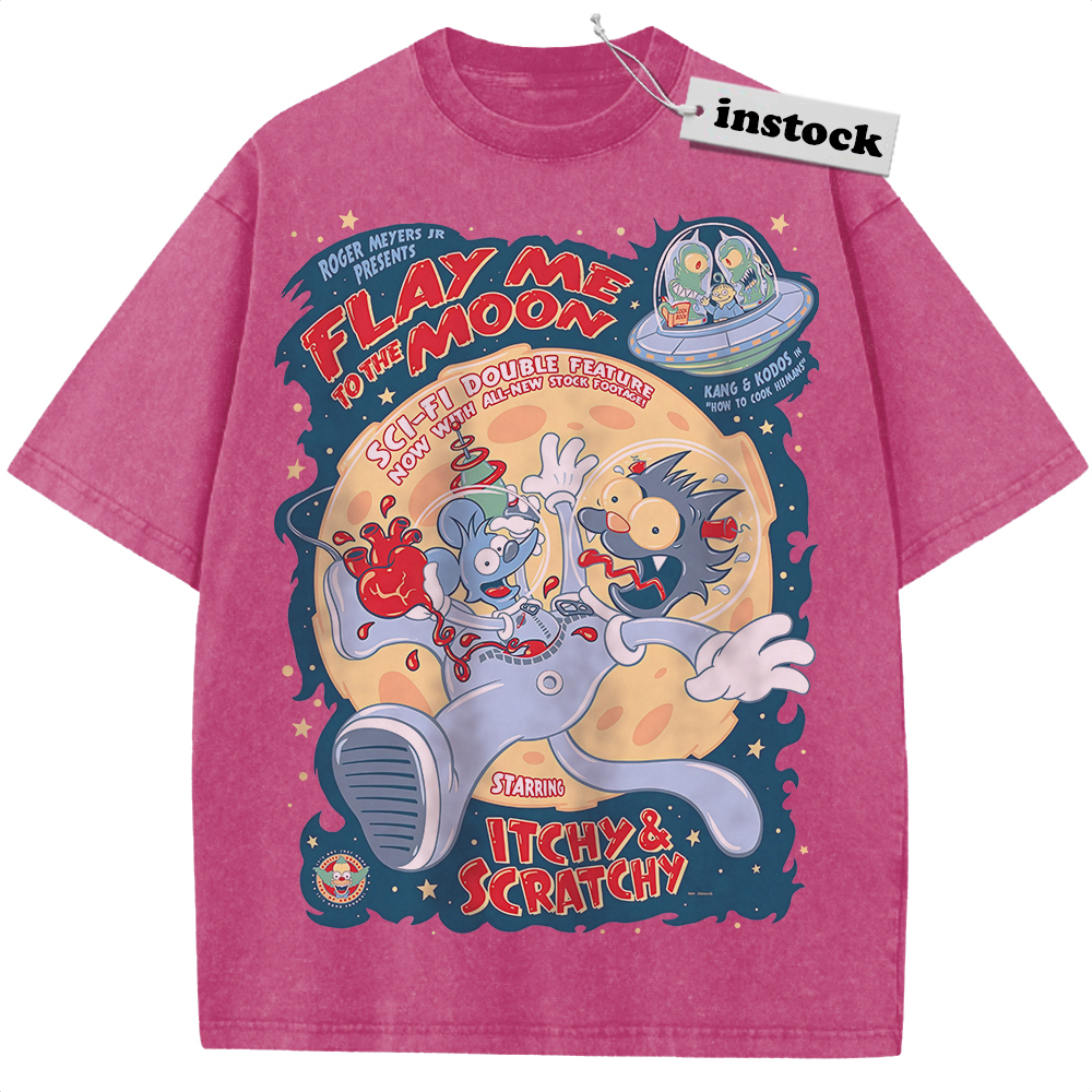 The Itchy & Scratchy Show Shirt, Animated Shirt, Vintage T-Shirt