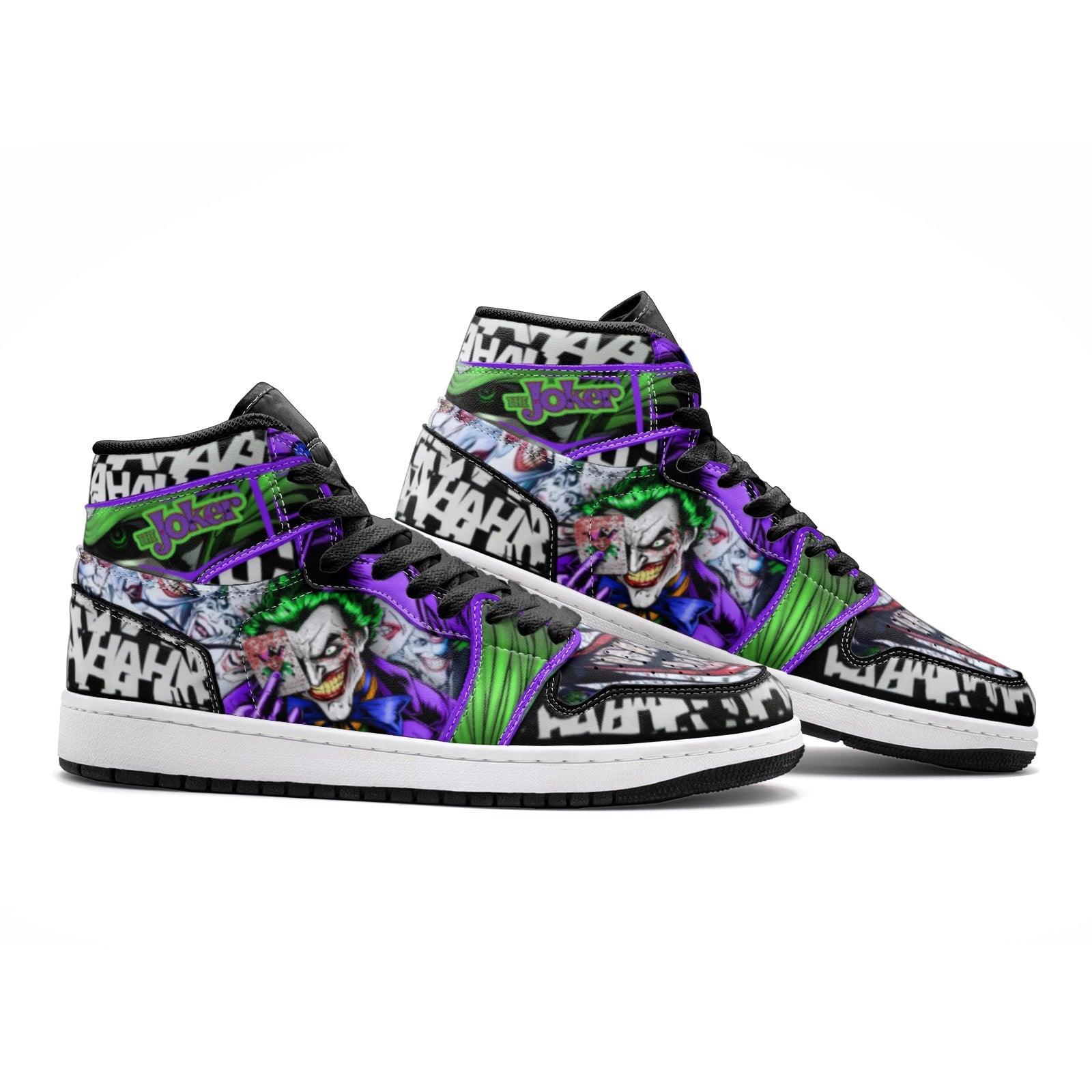 Alternative view of The Joker Custom Sneaker Mid 1 Basketball Shoes - Otaku Hall