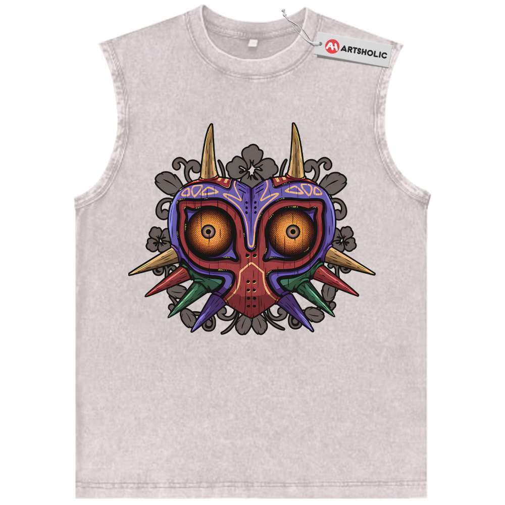 Alternative view of The Legend of Zelda: Majora's Mask Tank Top, Game Tank Top, Vintage Tank Top