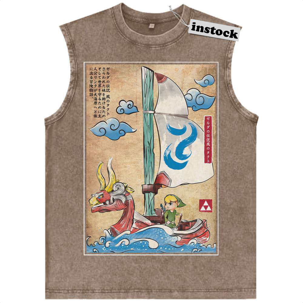 The Legend of Zelda: The Wind Waker Tank Top, Game Tank Top, Vintage Tank Top