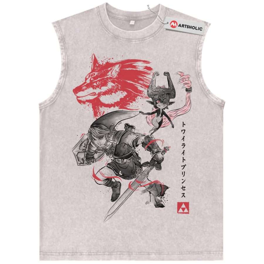Alternative view of The Legend of Zelda: Twilight Princess Tank Top, Game Tank Top, Vintage Tank Top