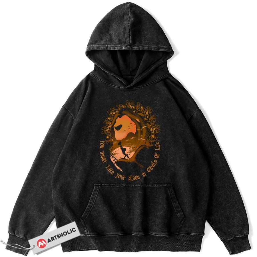 Alternative view of The Lion King Hoodie, Disney Hoodie, Animated Hoodie, Vintage Hoodie
