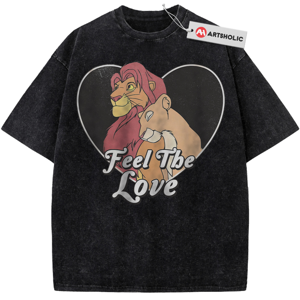Alternative view of The Lion King Shirt, Valentine's Day Shirt, Animated Shirt, Vintage T-Shirt