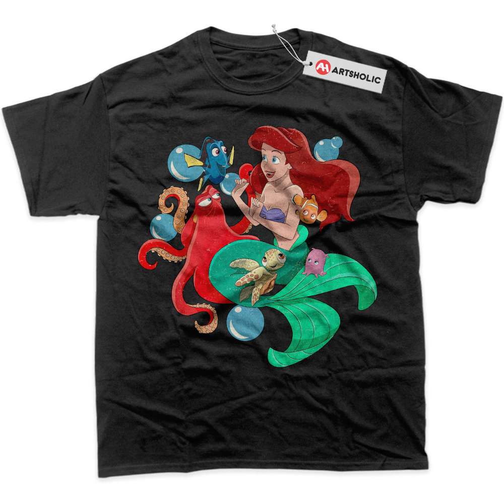 Alternative view of The Little Mermaid Shirt, Animated Shirt, Graphic T-Shirt