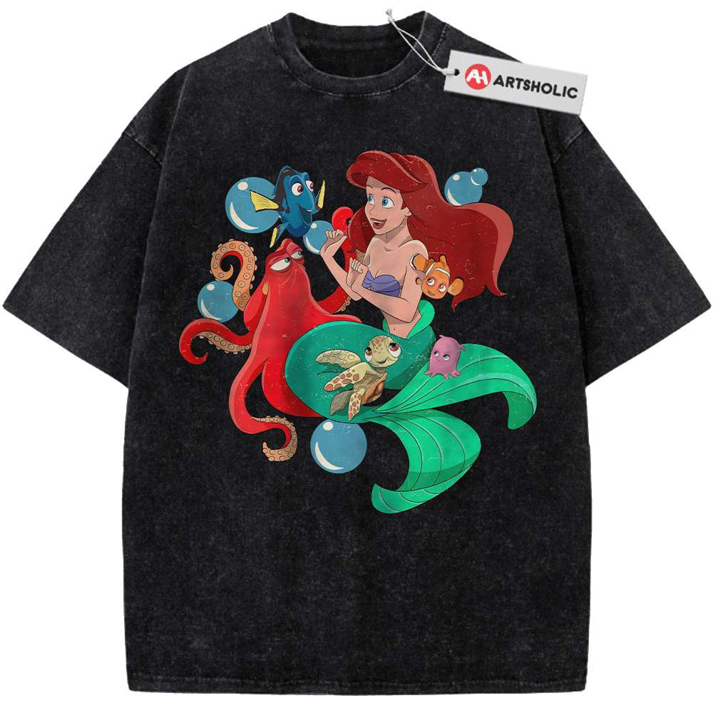 Alternative view of The Little Mermaid Shirt, Animated Shirt, Vintage T-Shirt