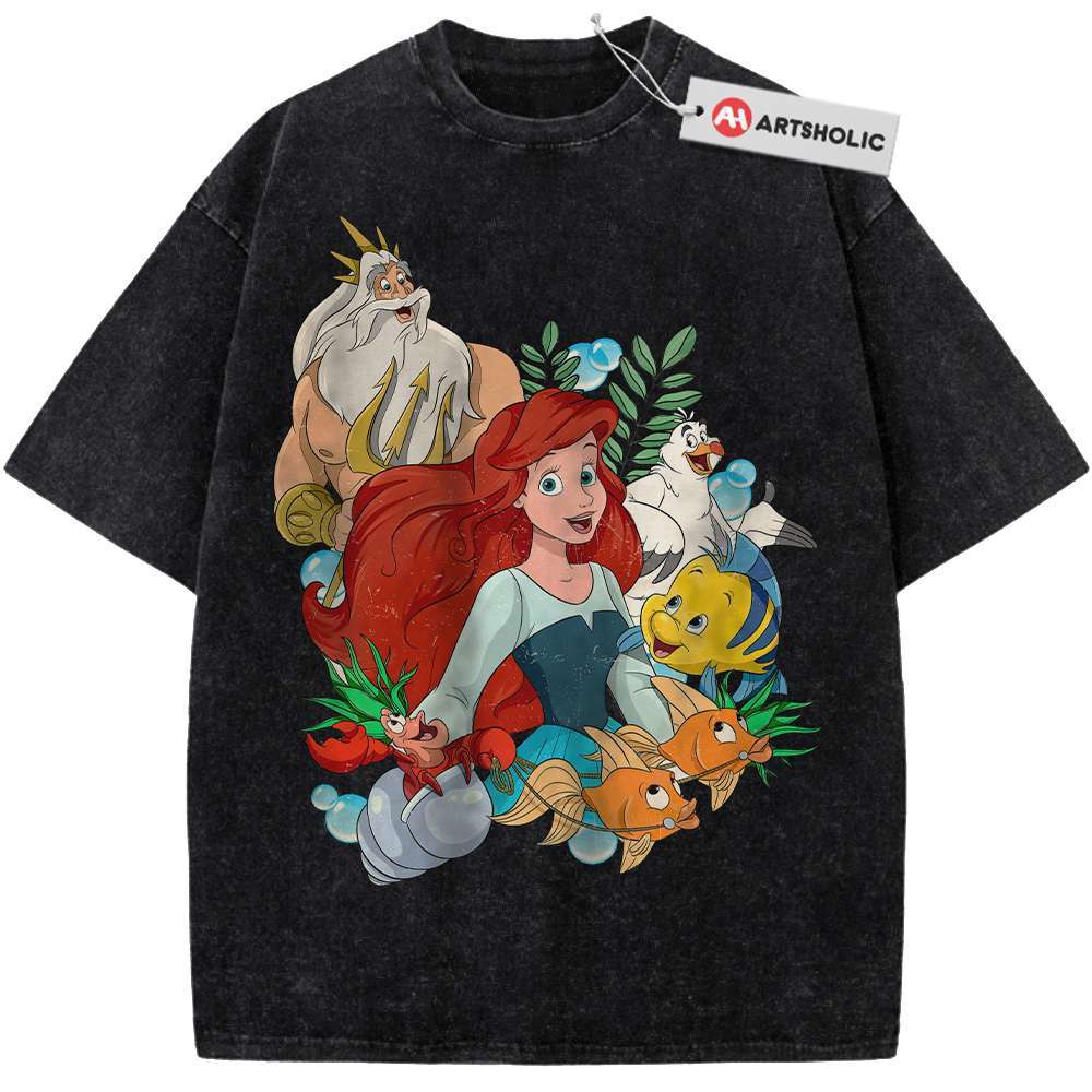Alternative view of The Little Mermaid Shirt, Animated Shirt, Vintage Tee