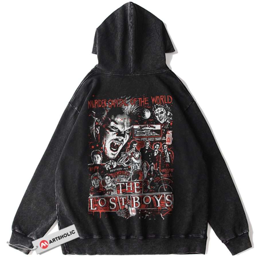Alternative view of The Lost Boys Hoodie, Halloween Hoodie, Horror Hoodie, Vintage Hoodie