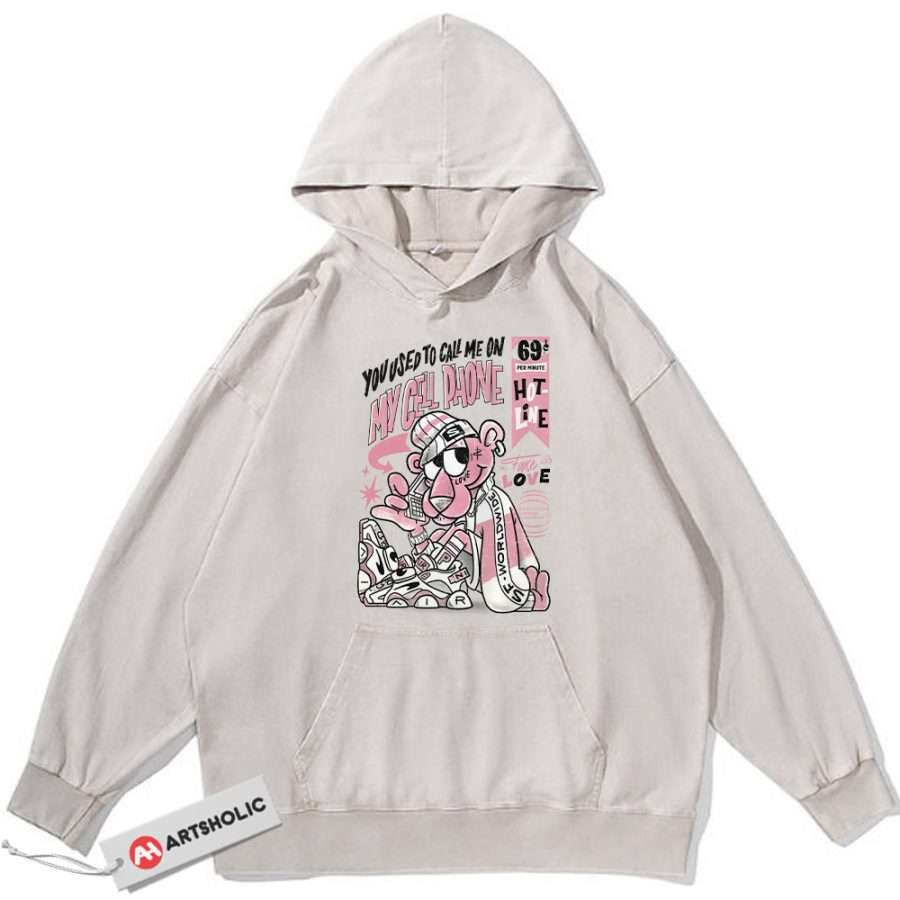 Alternative view of The Pink Panther Hoodie, Animated Hoodie, Vintage Hoodie