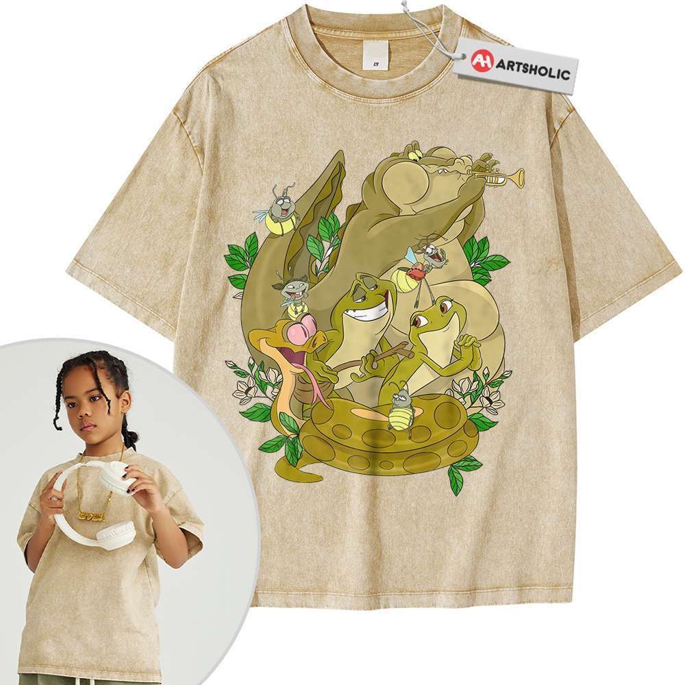 Alternative view of The Princess and the Frog Shirt For Kids, Animated Shirt For Kids, Vintage T-Shirt For Kids