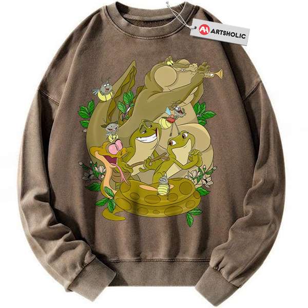 Alternative view of The Princess and the Frog Sweatshirt, Animated Sweatshirt, Vintage Sweatshirt