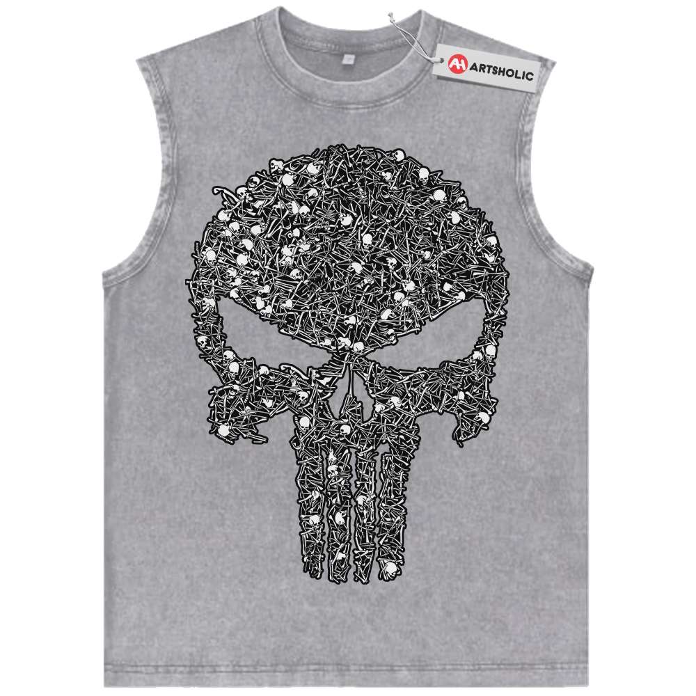 Alternative view of The Punisher Tank Top, Marvel Comics Tank Top, Vintage Tank Top