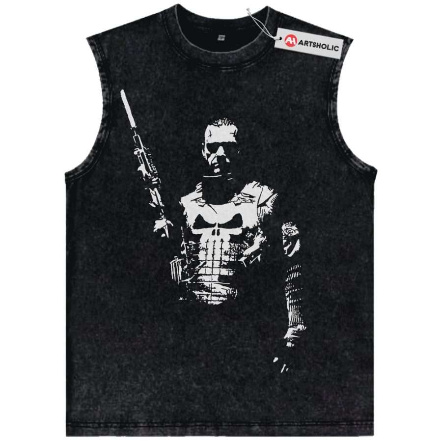 Alternative view of The Punisher Tank Top, Marvel Comics Tank Top, Vintage Tank Top