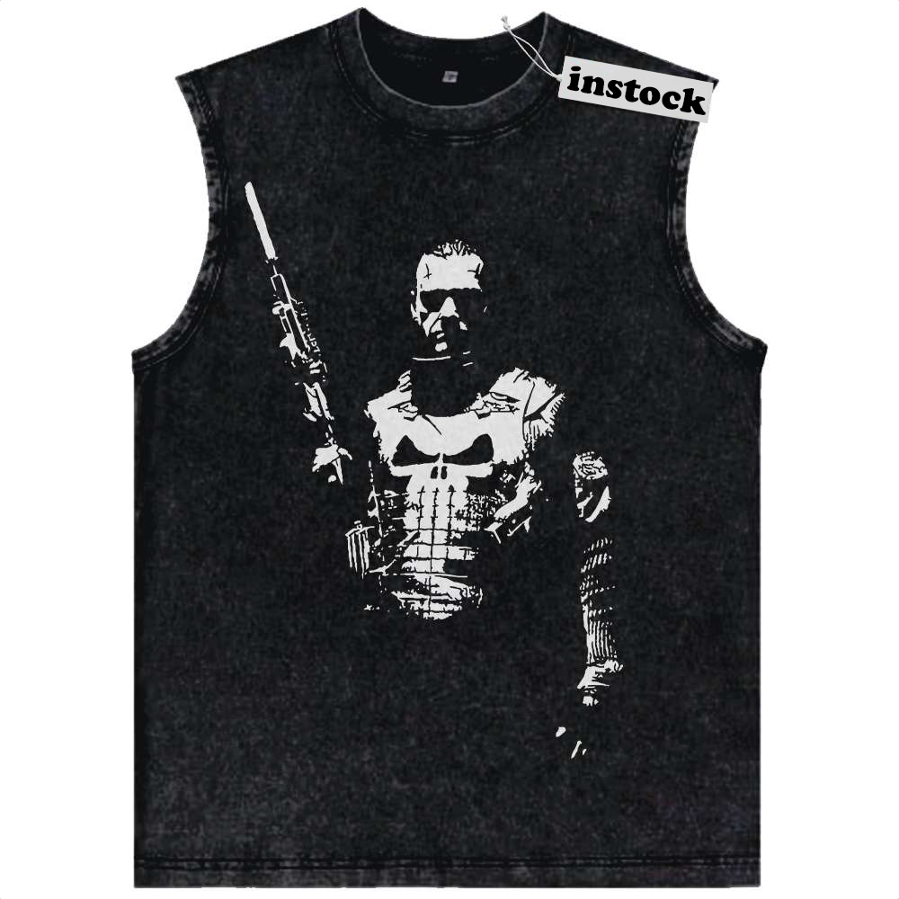 The Punisher Tank Top, Marvel Comics Tank Top, Vintage Tank Top