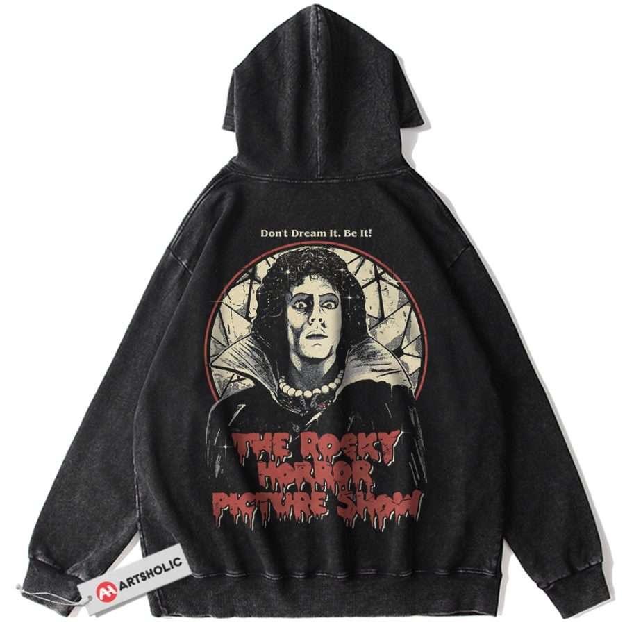 Alternative view of The Rocky Horror Picture Show Hoodie, Halloween Hoodie, Horror Movie Hoodie, Vintage Hoodie