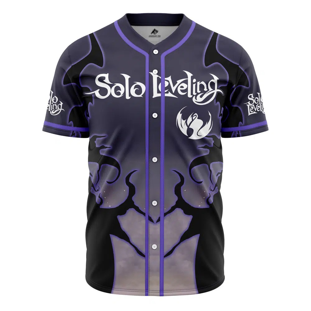 The Shadow Monarch Solo Leveling Custom Baseball Jersey - Otaku Hall