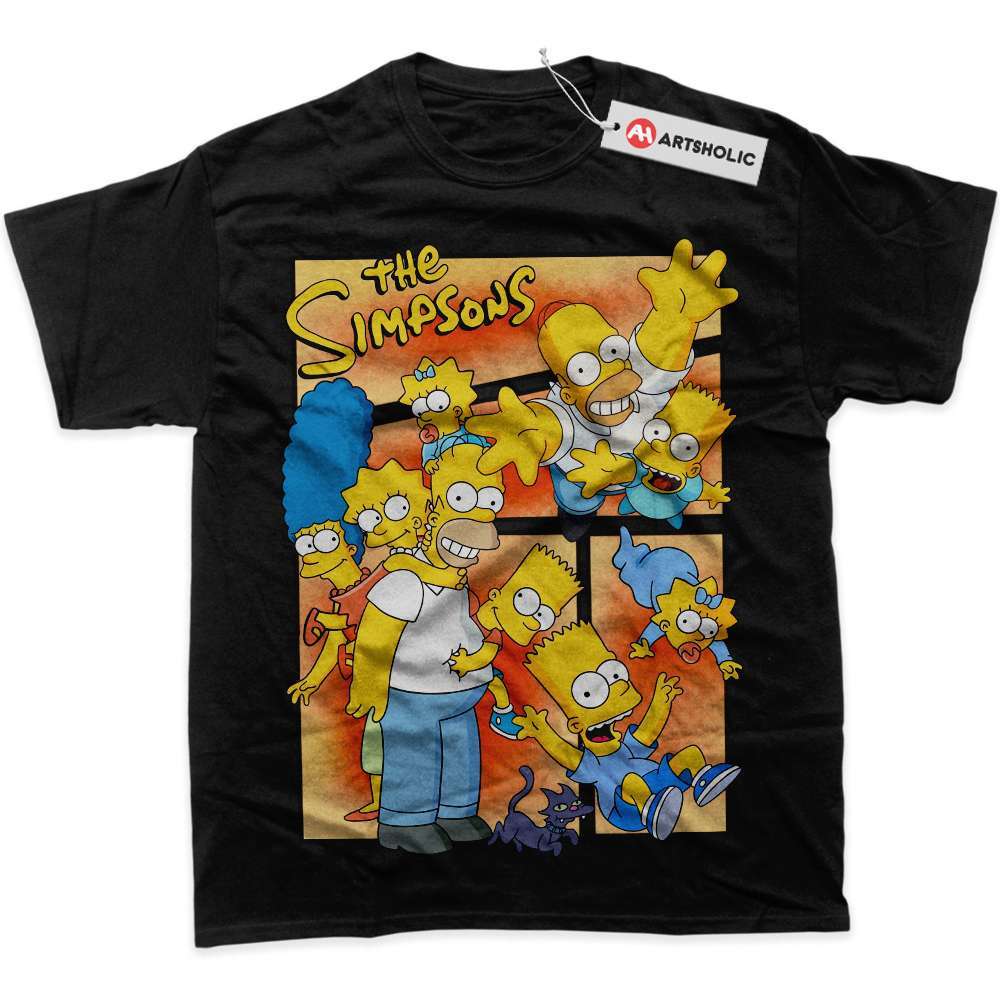 Alternative view of The Simpsons Shirt, Animated Shirt, Graphic Tee