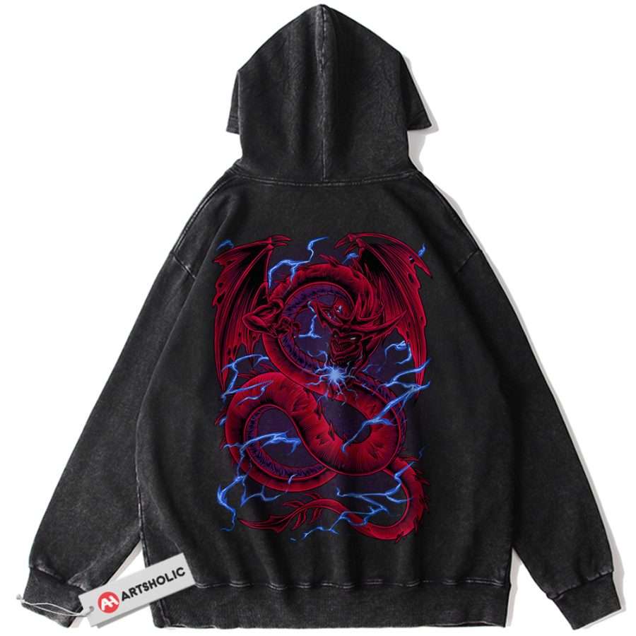 Alternative view of The Sky Dragon of Osiris Hoodie, Anime Hoodie, Vintage Hoodie