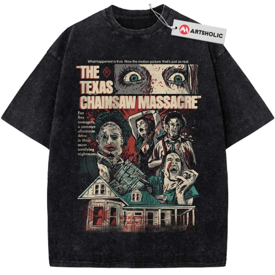 Alternative view of The Texas Chain Saw Massacre Shirt, Halloween Shirt, Horror Movie Shirt, Vintage T-Shirt