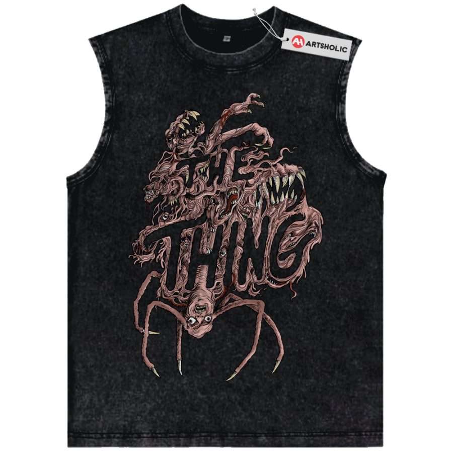 Alternative view of The Thing Tank Top, Halloween Tank Top, Horror Movie Tank Top, Vintage Tank Top