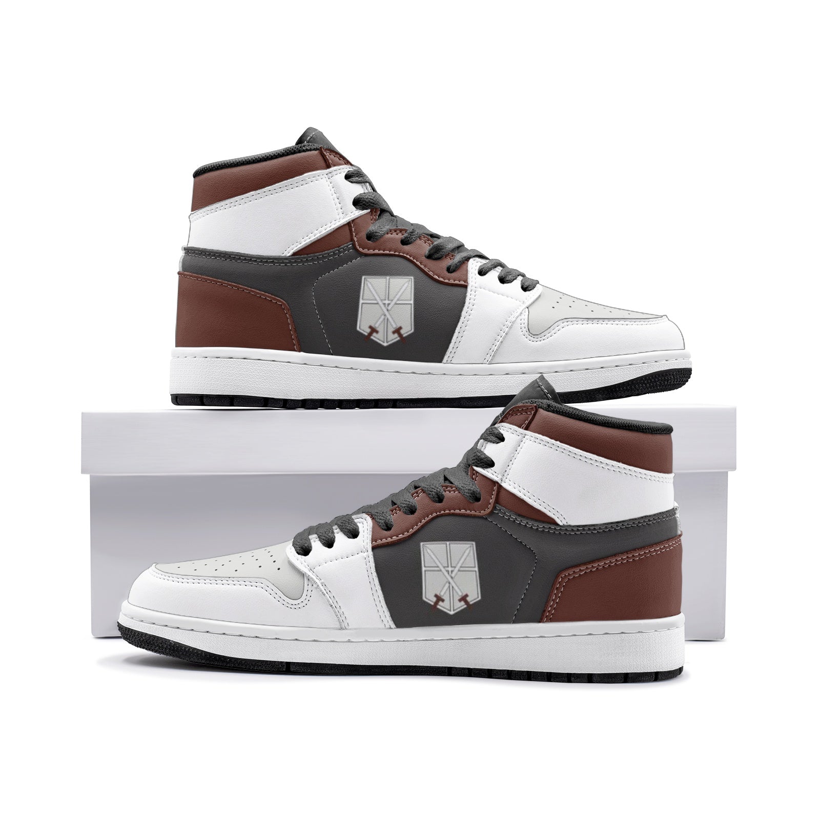 The Training Corps Attack on Titan Custom Sneaker Mid 1 Basketball Shoes - Otaku Hall