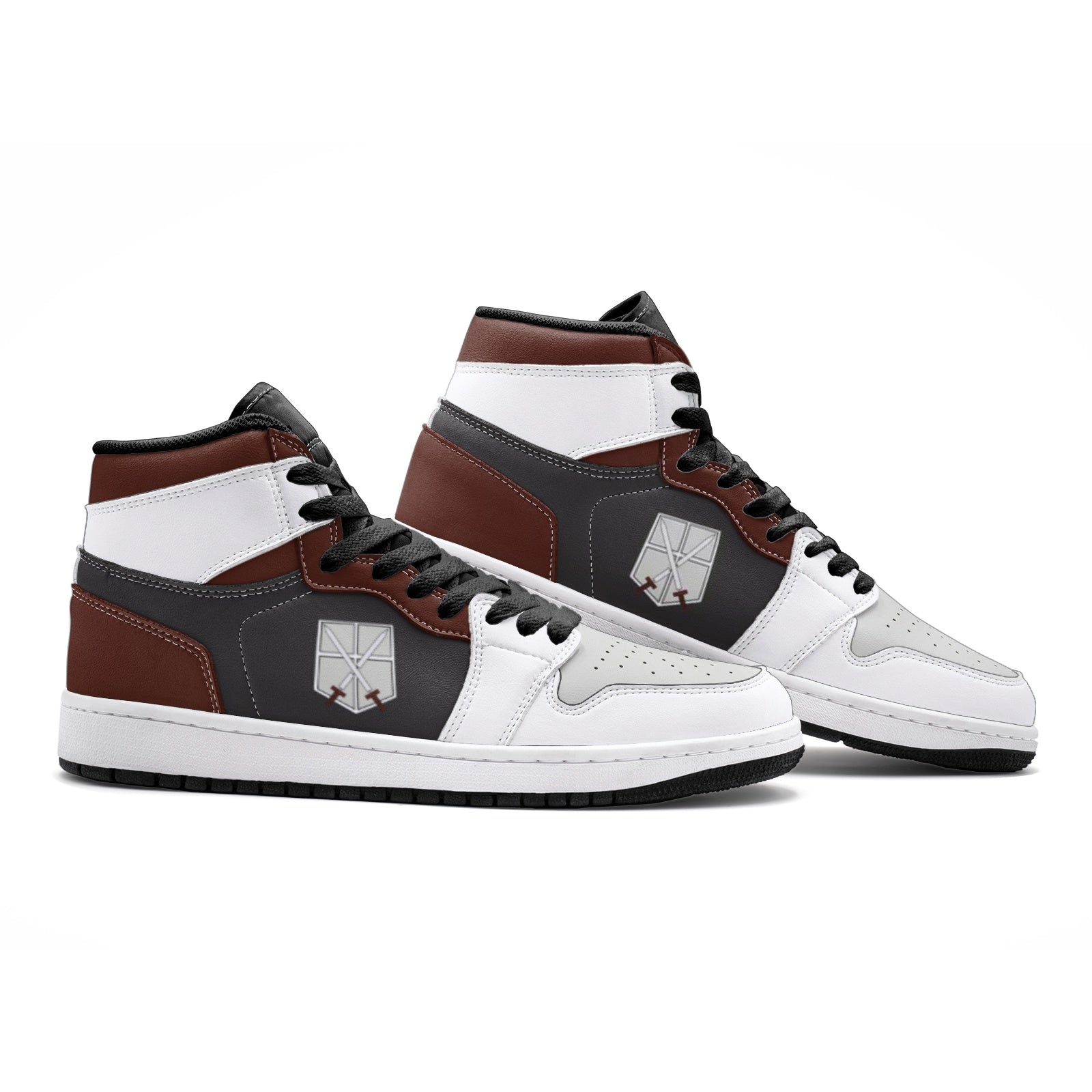 The Training Corps Shingeki no Kyojin Custom Sneaker Mid 1 Basketball Shoes - Otaku Hall