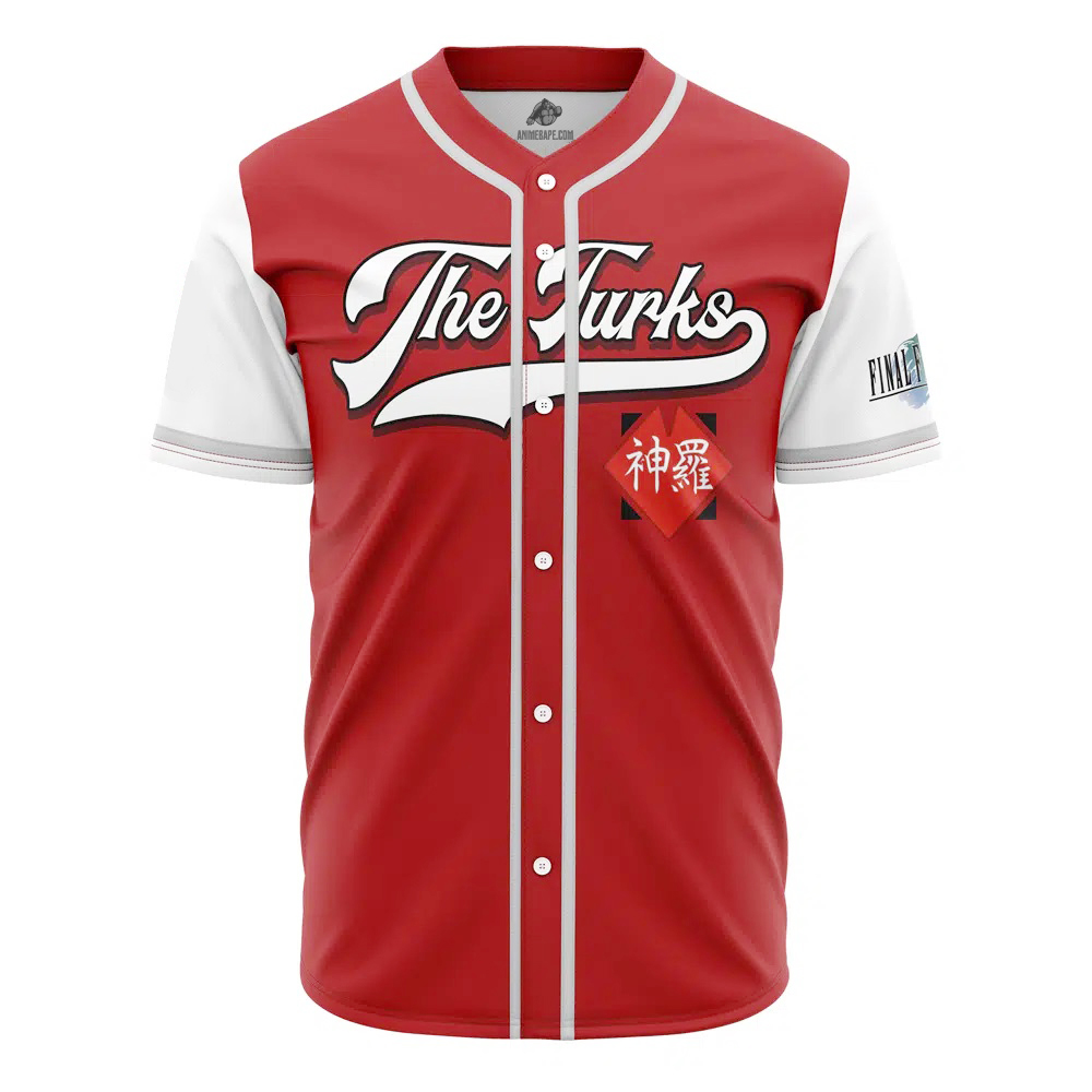 The Turks Final Fantasy Custom Baseball Jersey - Otaku Hall