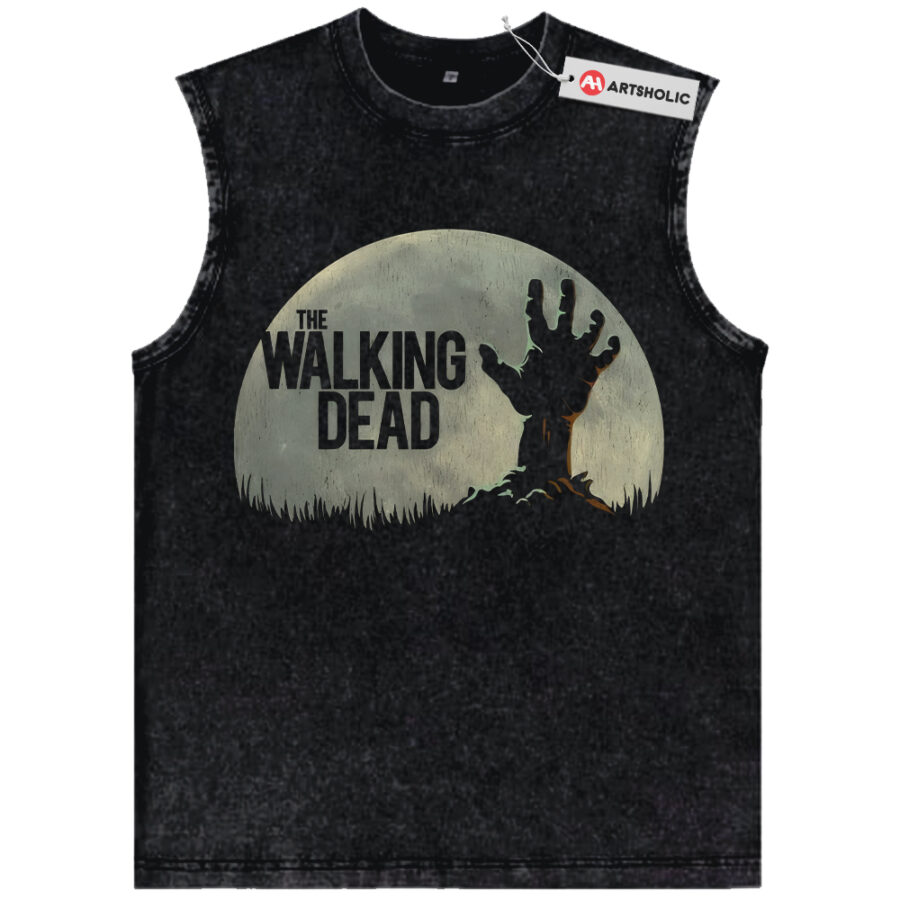 Alternative view of The Walking Dead Tank Top, Halloween Tank Top, Horror Tank Top, Vintage Tank Top