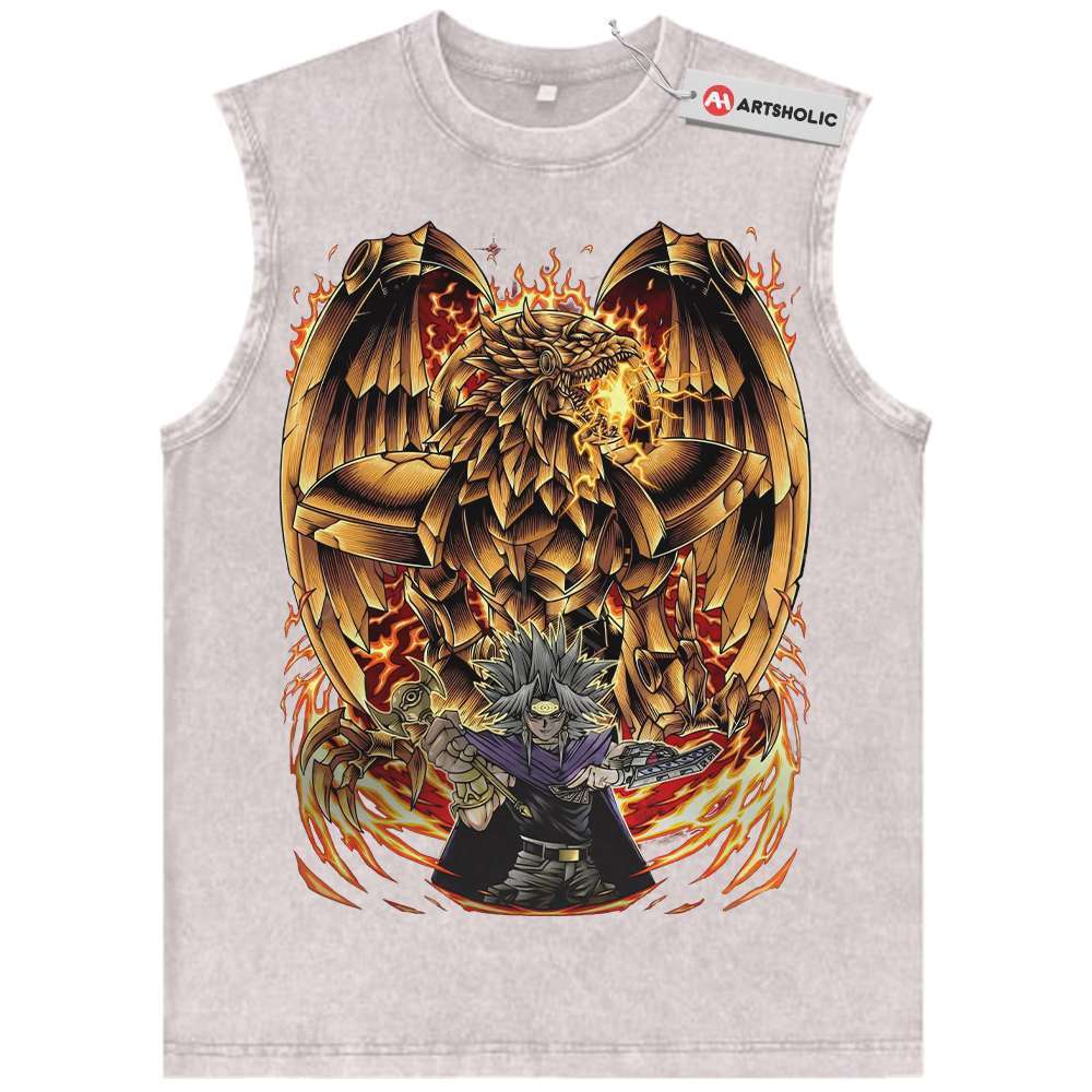 Alternative view of The Winged Dragon of Ra Tank Top, Marik Ishtar Tank Top, Anime Tank Top, Vintage Tank Top
