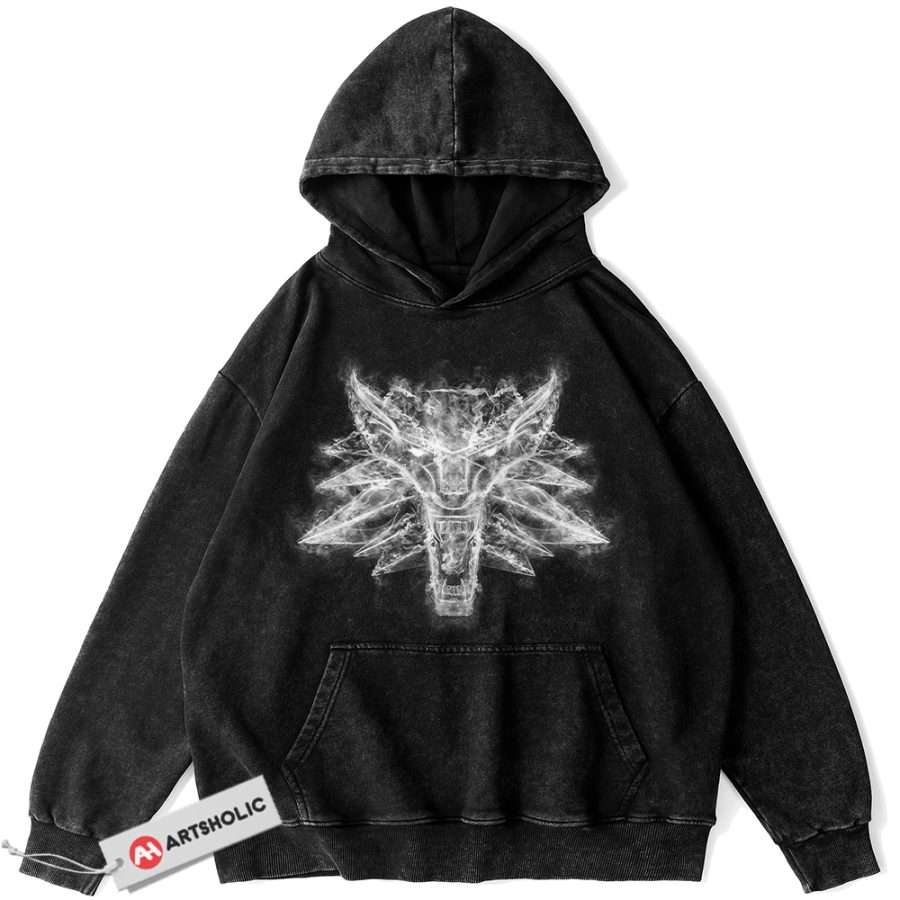 Alternative view of The Witcher Hoodie, Game Hoodie, Vintage Hoodie