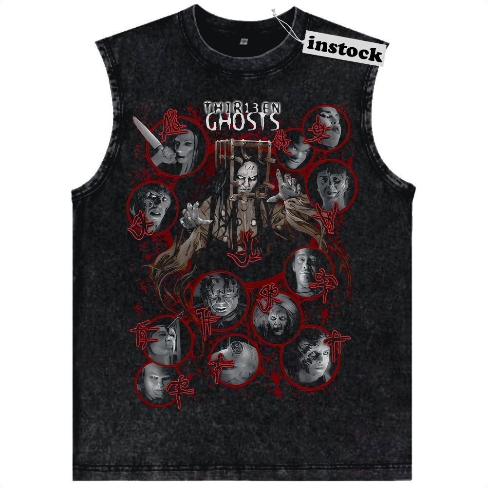 ThirTank Topn Ghosts Tank Top, Halloween Tank Top, Horror Tank Top, Vintage Tank Top