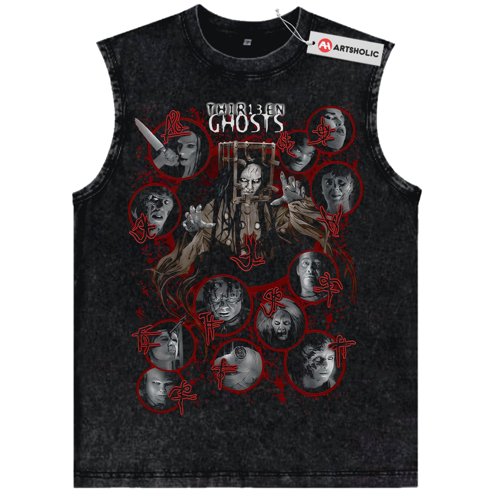 ThirTank Topn Ghosts Tank Top, Halloween Tank Top, Horror Tank Top, Vintage Tank Top
