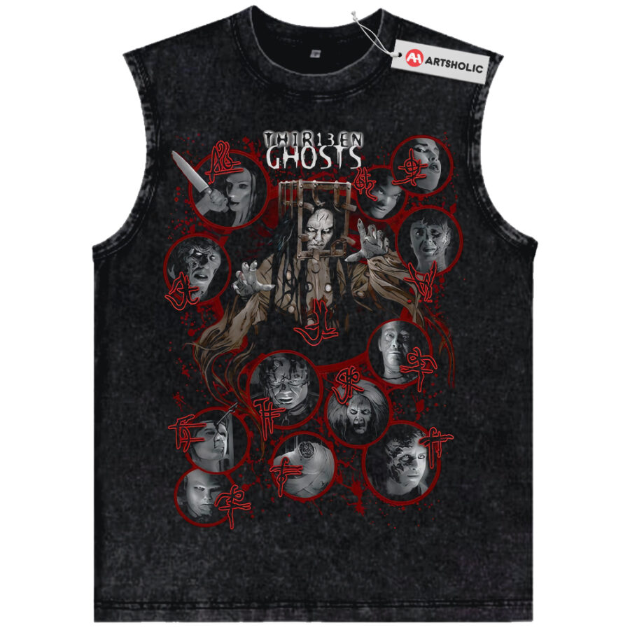 Alternative view of ThirTank Topn Ghosts Tank Top, Halloween Tank Top, Horror Tank Top, Vintage Tank Top