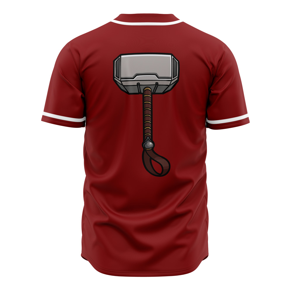 Alternative view of Thor Cosplay Marvel Baseball Jersey