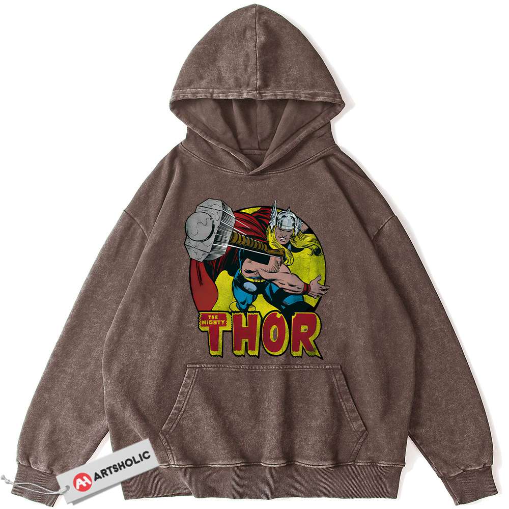 Alternative view of Thor Hoodie, Marvel Comics Hoodie, Vintage Hoodie